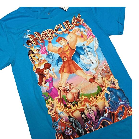 Disney Other - Disney Parks Men S Hercules T-Shirt Hades Zeus Phil Panic Pain Movie Meg Pegasus